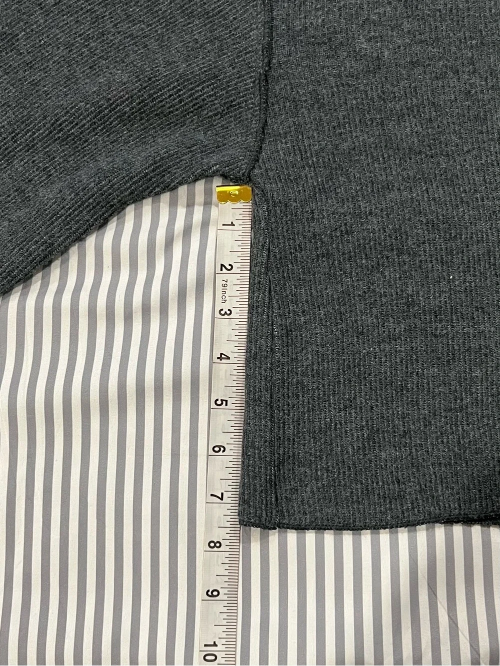 Zara Cropped Button-Front Knit Cardigan in Charcoal Grey - Picture 7 of 10